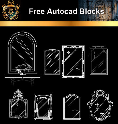 ★Free CAD Blocks-Mirror Blocks - Architecture Autocad Blocks,CAD Details,CAD Drawings,3D Models,PSD,Vector,Sketchup Download