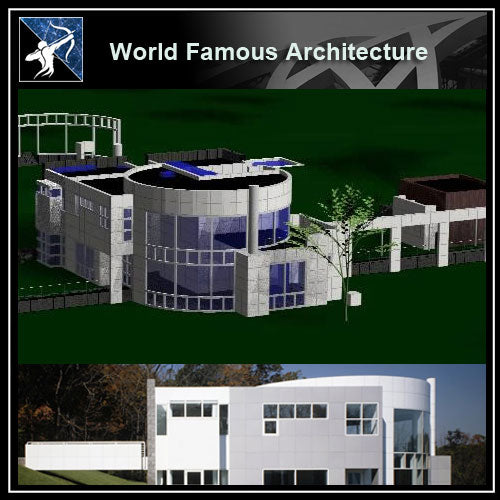 【Famous Architecture Project】3d Grottahouse - Richard Meier CAD 3D Model-Architectural CAD 3D Drawings - Architecture Autocad Blocks,CAD Details,CAD Drawings,3D Models,PSD,Vector,Sketchup Download