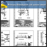 【CAD Details】Primary Distribution Sub System CAD Details - Architecture Autocad Blocks,CAD Details,CAD Drawings,3D Models,PSD,Vector,Sketchup Download