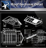 【Roof Details】Free Roof Sectional Detail - Architecture Autocad Blocks,CAD Details,CAD Drawings,3D Models,PSD,Vector,Sketchup Download