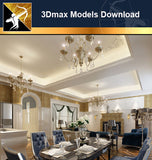 ★Download 3D Max Decoration Models -Dining Room V.4 - Architecture Autocad Blocks,CAD Details,CAD Drawings,3D Models,PSD,Vector,Sketchup Download