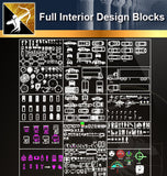 ★Full Interior Design Blocks 6 - Architecture Autocad Blocks,CAD Details,CAD Drawings,3D Models,PSD,Vector,Sketchup Download