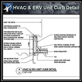 ★Free CAD Details-HVAC & ERV Unit Curb Detail - Architecture Autocad Blocks,CAD Details,CAD Drawings,3D Models,PSD,Vector,Sketchup Download