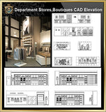 ★【Shopping Centers,Store CAD Design Elevation,Details Elevation Bundle】@Shopping centers, department stores, boutiques, clothing stores, women’s wear, men’s wear, store design-Autocad Blocks,Drawings,CAD Details,Elevation - Architecture Autocad Blocks,CAD Details,CAD Drawings,3D Models,PSD,Vector,Sketchup Download