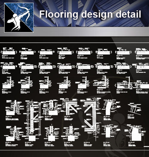【 Floor Details】Flooring design detail cad files - Architecture Autocad Blocks,CAD Details,CAD Drawings,3D Models,PSD,Vector,Sketchup Download