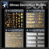 ★【Full 3D Max Decoration Models Bundle】(Recommanded!!) - Architecture Autocad Blocks,CAD Details,CAD Drawings,3D Models,PSD,Vector,Sketchup Download