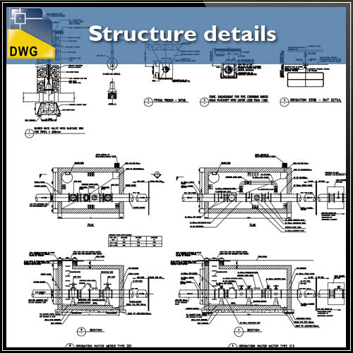 【CAD Details】Structure CAD Details - Architecture Autocad Blocks,CAD Details,CAD Drawings,3D Models,PSD,Vector,Sketchup Download
