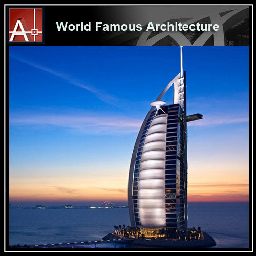 【Famous Architecture Project】Burj Al Arab Jumeirah Sketchup 3D model-Architectural 3D SKP model - Architecture Autocad Blocks,CAD Details,CAD Drawings,3D Models,PSD,Vector,Sketchup Download