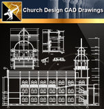 Church Design CAD Drawings 4 - Architecture Autocad Blocks,CAD Details,CAD Drawings,3D Models,PSD,Vector,Sketchup Download