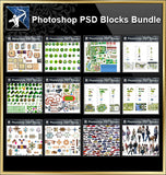 ★Full Photoshop PSD Blocks Collection (Best Recommanded!!) - Architecture Autocad Blocks,CAD Details,CAD Drawings,3D Models,PSD,Vector,Sketchup Download