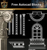 ★Free CAD Blocks-Architecture Decorative Elements V.10 - Architecture Autocad Blocks,CAD Details,CAD Drawings,3D Models,PSD,Vector,Sketchup Download