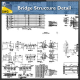 【CAD Details】Bridge Structure Detail - Architecture Autocad Blocks,CAD Details,CAD Drawings,3D Models,PSD,Vector,Sketchup Download