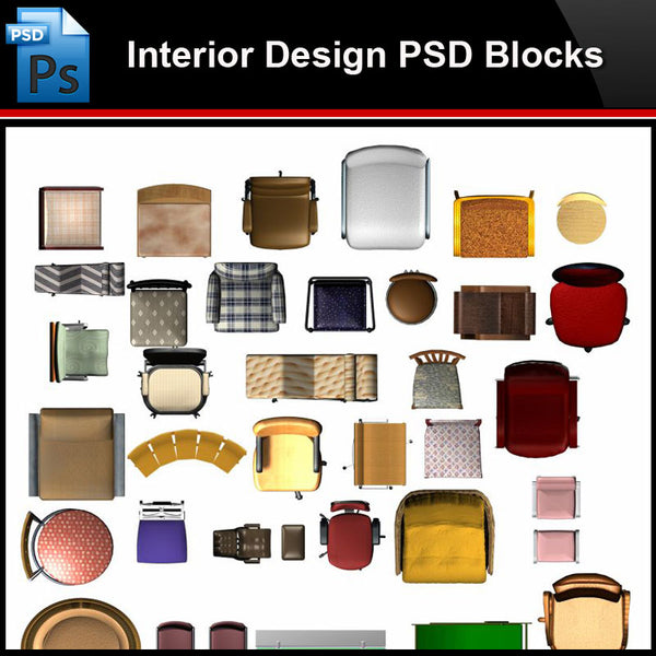 ★Photoshop PSD Blocks-Interior Design PSD Blocks-Desk & Chair PSD Blocks V5 - Architecture Autocad Blocks,CAD Details,CAD Drawings,3D Models,PSD,Vector,Sketchup Download