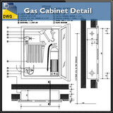 【CAD Details】Gas Cabinet CAD Details - Architecture Autocad Blocks,CAD Details,CAD Drawings,3D Models,PSD,Vector,Sketchup Download