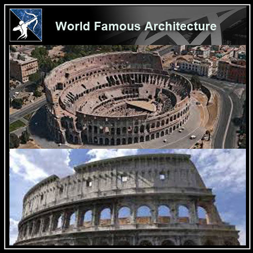 【Famous Architecture Project】Roman coliseum 3d CAD Drawing-Architectural 3D CAD model - Architecture Autocad Blocks,CAD Details,CAD Drawings,3D Models,PSD,Vector,Sketchup Download