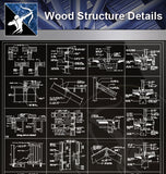 【Wood Constructure Details】Free Wood Structure Details - Architecture Autocad Blocks,CAD Details,CAD Drawings,3D Models,PSD,Vector,Sketchup Download