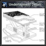 ★Free CAD Details-Underlayment Detail - Architecture Autocad Blocks,CAD Details,CAD Drawings,3D Models,PSD,Vector,Sketchup Download