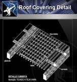 【Roof Details】Free Roof Covering Detail - Architecture Autocad Blocks,CAD Details,CAD Drawings,3D Models,PSD,Vector,Sketchup Download