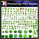【Photoshop PSD Landscape Blocks】Landscape Tree Blocks 2 - Architecture Autocad Blocks,CAD Details,CAD Drawings,3D Models,PSD,Vector,Sketchup Download