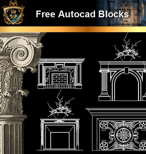★Free CAD Blocks-Architecture Decorative Elements V.5 - Architecture Autocad Blocks,CAD Details,CAD Drawings,3D Models,PSD,Vector,Sketchup Download