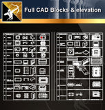★Full CAD Blocks and elevation - Architecture Autocad Blocks,CAD Details,CAD Drawings,3D Models,PSD,Vector,Sketchup Download