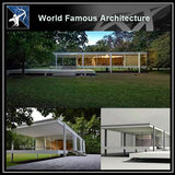 【World Famous Architecture CAD Drawings】Farnsworth house 3D Max model- ludwig mies van der rohe - Architecture Autocad Blocks,CAD Details,CAD Drawings,3D Models,PSD,Vector,Sketchup Download