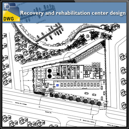 【CAD Details】Recovery and rehabilitation center design drawing - Architecture Autocad Blocks,CAD Details,CAD Drawings,3D Models,PSD,Vector,Sketchup Download