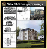 ★【Villa CAD Design,Details Project V.1-England Royal Style】Chateau,Manor,Mansion,Villa@Autocad Blocks,Drawings,CAD Details,Elevation - Architecture Autocad Blocks,CAD Details,CAD Drawings,3D Models,PSD,Vector,Sketchup Download