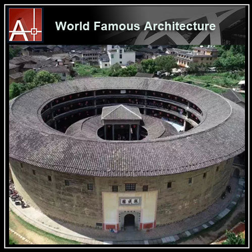 【Famous Architecture Project】China Tulou-Architectural 3D SKP model - Architecture Autocad Blocks,CAD Details,CAD Drawings,3D Models,PSD,Vector,Sketchup Download