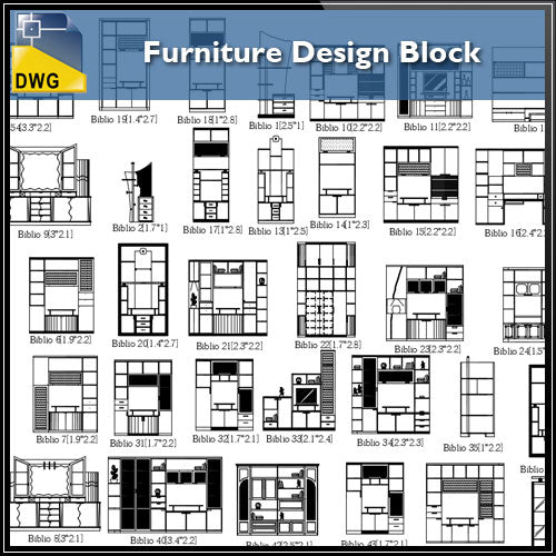 【Interior Design CAD Drawings】@Furniture Design CAD Block, CAD Drawings - Architecture Autocad Blocks,CAD Details,CAD Drawings,3D Models,PSD,Vector,Sketchup Download