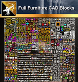 ★Full Furniture CAD Blocks - Architecture Autocad Blocks,CAD Details,CAD Drawings,3D Models,PSD,Vector,Sketchup Download