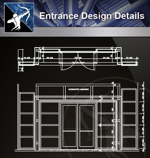 【Door Details】Entrance Design Details - Architecture Autocad Blocks,CAD Details,CAD Drawings,3D Models,PSD,Vector,Sketchup Download