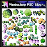 【Photoshop PSD Landscape Blocks】Landscape plan,Tree Blocks - Architecture Autocad Blocks,CAD Details,CAD Drawings,3D Models,PSD,Vector,Sketchup Download