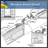 【CAD Details】Window Panel CAD Details - Architecture Autocad Blocks,CAD Details,CAD Drawings,3D Models,PSD,Vector,Sketchup Download