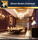 ★Download 3D Max Decoration Models -Dining Room V.19 - Architecture Autocad Blocks,CAD Details,CAD Drawings,3D Models,PSD,Vector,Sketchup Download
