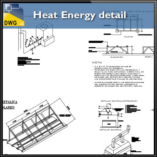 【CAD Details】Heat Energy detail in autocad dwg files - Architecture Autocad Blocks,CAD Details,CAD Drawings,3D Models,PSD,Vector,Sketchup Download