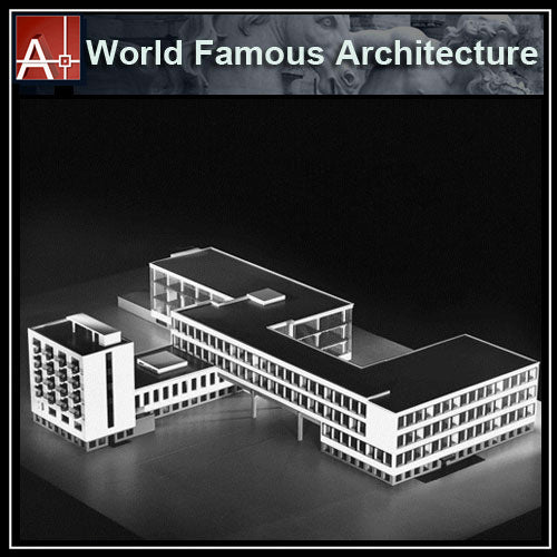 【Famous Architecture Project】The Staatliches Bauhaus (German)-CAD Drawings - Architecture Autocad Blocks,CAD Details,CAD Drawings,3D Models,PSD,Vector,Sketchup Download