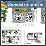 【CAD Details】Apartment planing design drawing - Architecture Autocad Blocks,CAD Details,CAD Drawings,3D Models,PSD,Vector,Sketchup Download