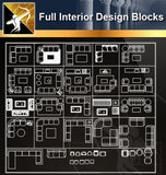 ★Full Interior Design Blocks 4 - Architecture Autocad Blocks,CAD Details,CAD Drawings,3D Models,PSD,Vector,Sketchup Download