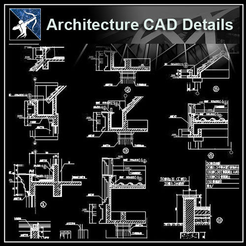 【Architecture Details】Architecture Details Collection - Architecture Autocad Blocks,CAD Details,CAD Drawings,3D Models,PSD,Vector,Sketchup Download