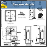 【CAD Details】Elevator CAD Details - Architecture Autocad Blocks,CAD Details,CAD Drawings,3D Models,PSD,Vector,Sketchup Download