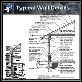 【Architecture Details】Typical Wall Details - Architecture Autocad Blocks,CAD Details,CAD Drawings,3D Models,PSD,Vector,Sketchup Download