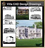 ★【Villa CAD Design,Details Project V.7-British George Style】Chateau,Manor,Mansion,Villa@Autocad Blocks,Drawings,CAD Details,Elevation - Architecture Autocad Blocks,CAD Details,CAD Drawings,3D Models,PSD,Vector,Sketchup Download