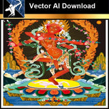 ★Vector Download AI-Thangka Paintings and Mandala: The Sacred Art of Nepal V.3 - Architecture Autocad Blocks,CAD Details,CAD Drawings,3D Models,PSD,Vector,Sketchup Download