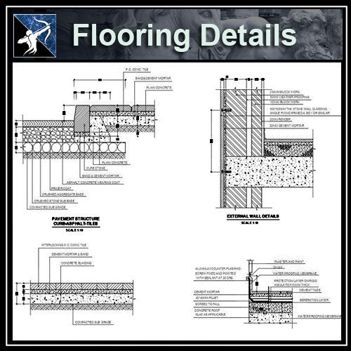 ★Free CAD Details-Flooring Details - Architecture Autocad Blocks,CAD Details,CAD Drawings,3D Models,PSD,Vector,Sketchup Download