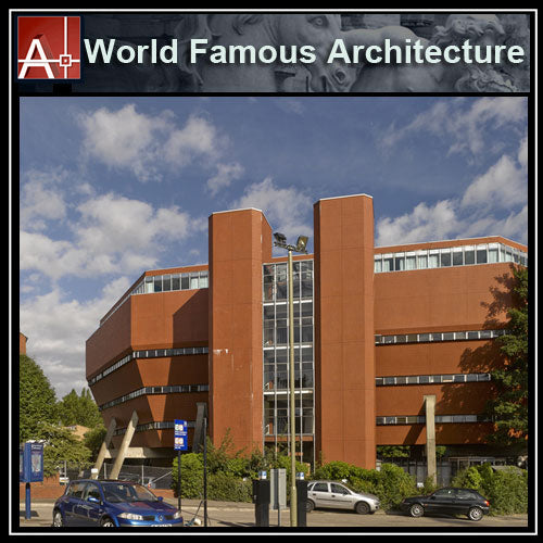 【Famous Architecture Project】University of Leicester-James Stirling-Architectural CAD Drawings - Architecture Autocad Blocks,CAD Details,CAD Drawings,3D Models,PSD,Vector,Sketchup Download