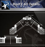 【Roof Details】Free Roof Details 3 - Architecture Autocad Blocks,CAD Details,CAD Drawings,3D Models,PSD,Vector,Sketchup Download