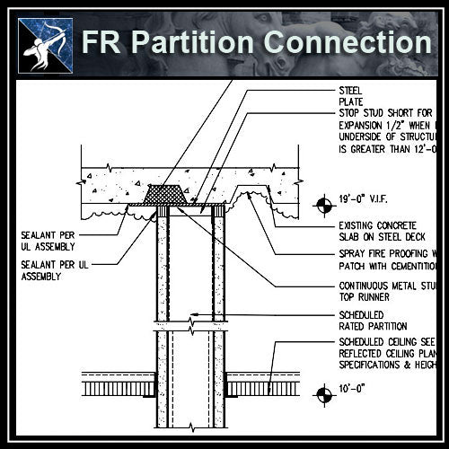 ★Free CAD Details-FR Partition Connection @ Deck - Architecture Autocad Blocks,CAD Details,CAD Drawings,3D Models,PSD,Vector,Sketchup Download