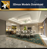 ★Download 3D Max Decoration Models -Dining Room V.12 - Architecture Autocad Blocks,CAD Details,CAD Drawings,3D Models,PSD,Vector,Sketchup Download