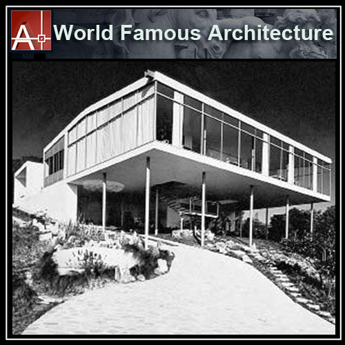 【Famous Architecture Project】Casa de Vidrio - Lina Bo Bardi-Architectural CAD Drawings - Architecture Autocad Blocks,CAD Details,CAD Drawings,3D Models,PSD,Vector,Sketchup Download